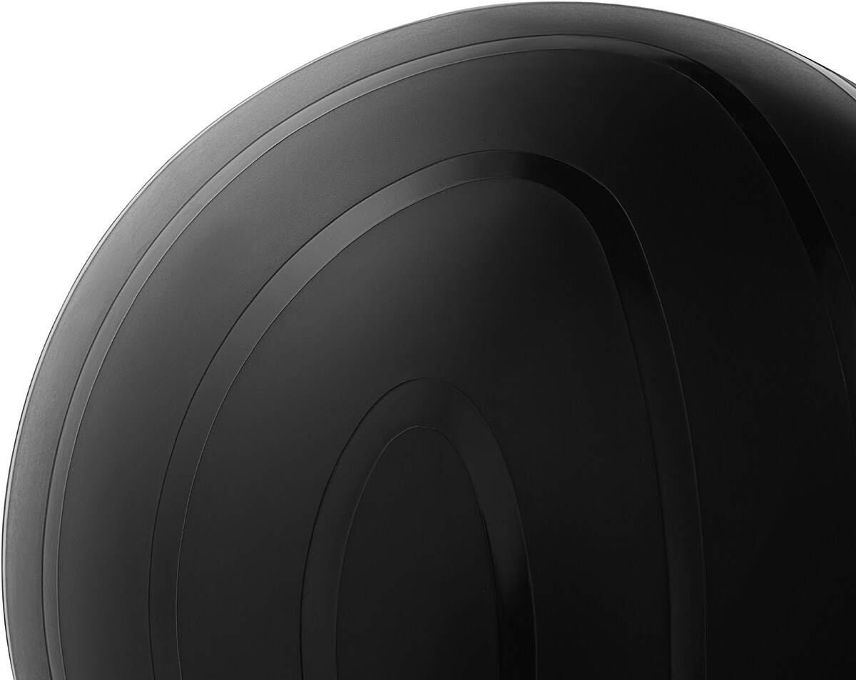 Miweba Sports Gymnastikball GB100, 65cm, Anti-Burst, bis 400 kg, rutschfester Sitzball, PVC, Pumpe (Schwarz)