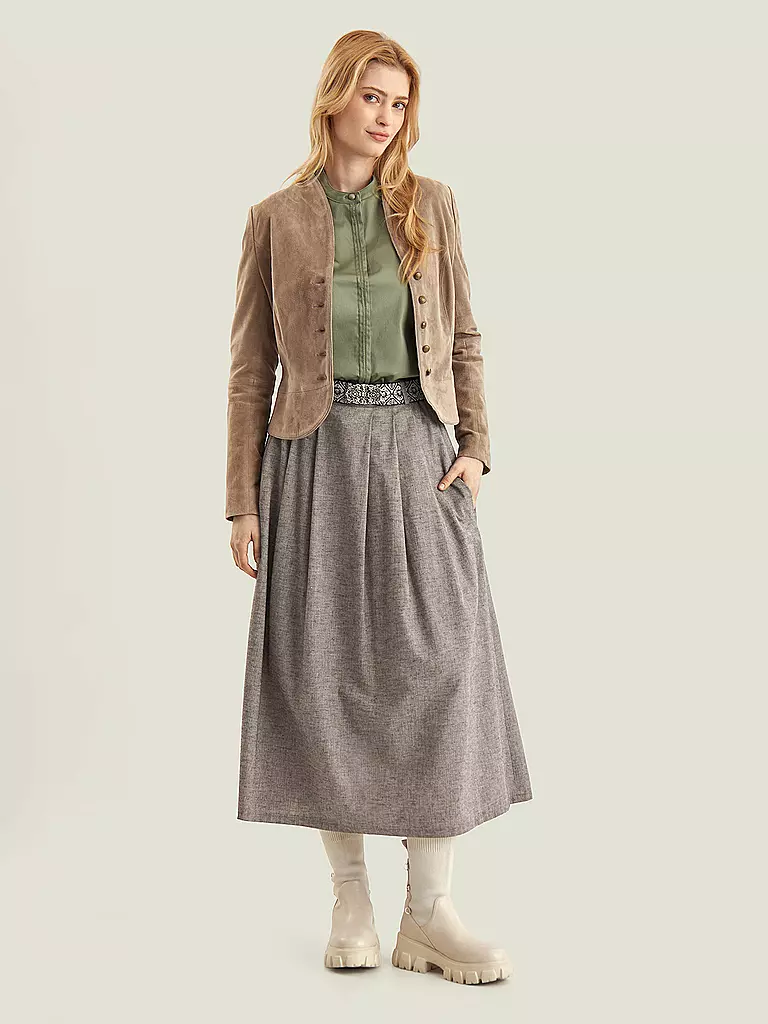 FELI & HANS Lederjacke LIVIA hellbraun