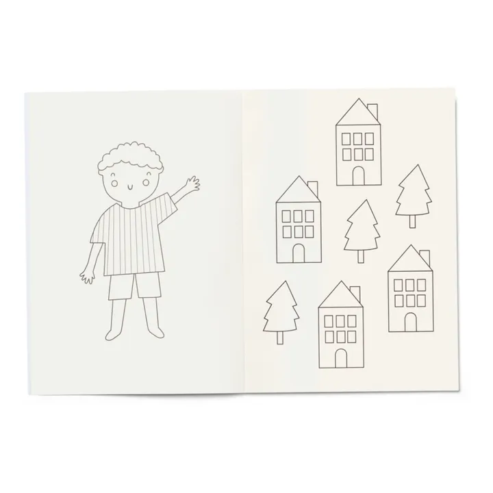 Liewood Carnet de coloriage Odell | Vehicles/Downtown mix