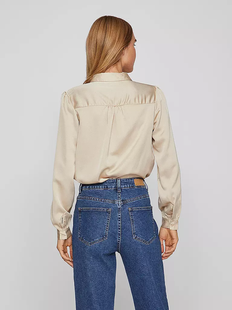 VILA Bluse VIELLETTE beige