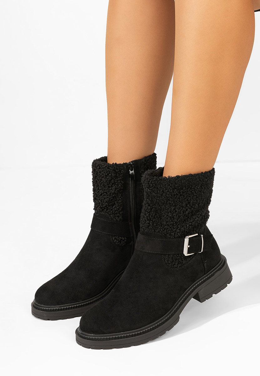 Bottines doublées femme noires Sherill V2