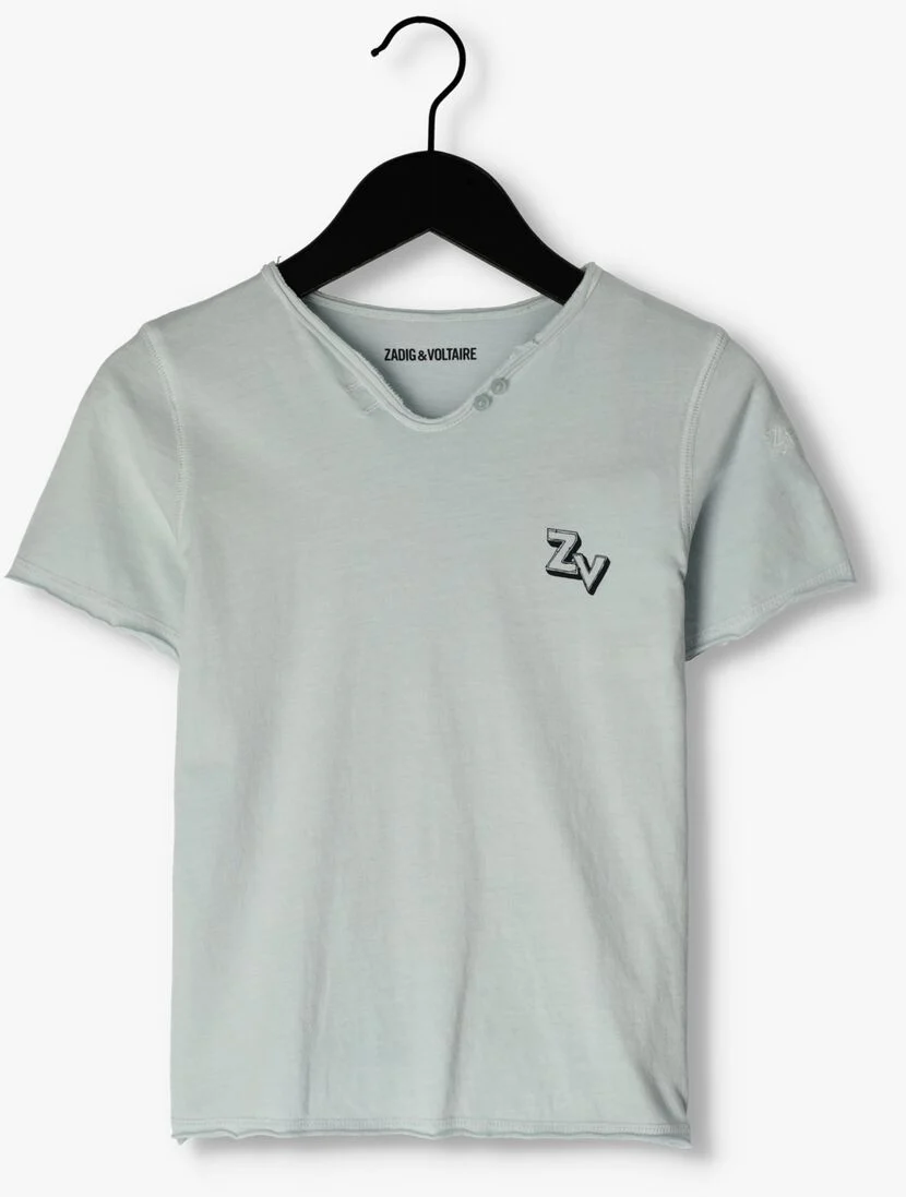 ZADIG & VOLTAIRE lichtblauwe zadig & voltaire t-shirt x25362