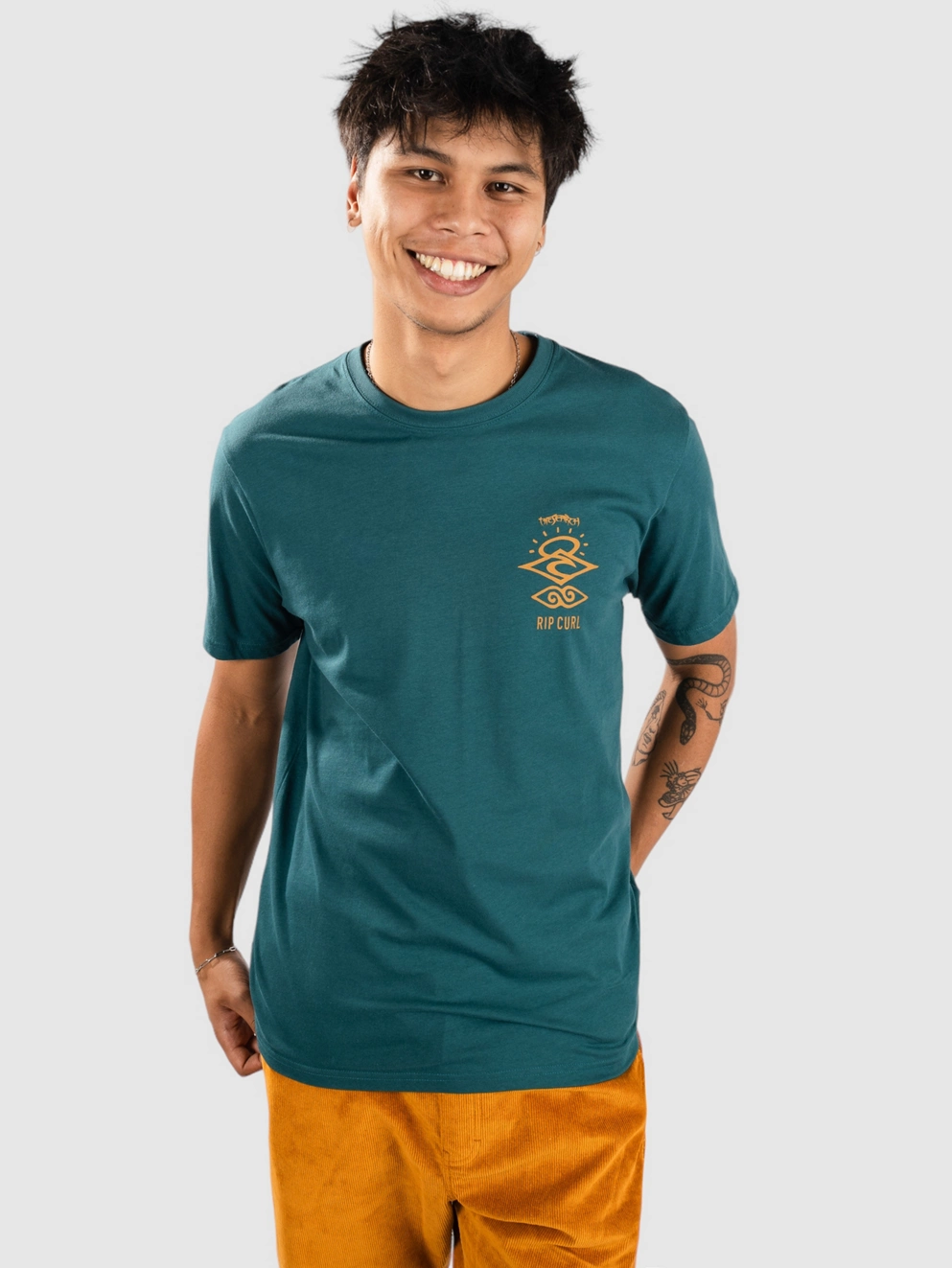 Rip Curl Search Icon T-Shirt blue green