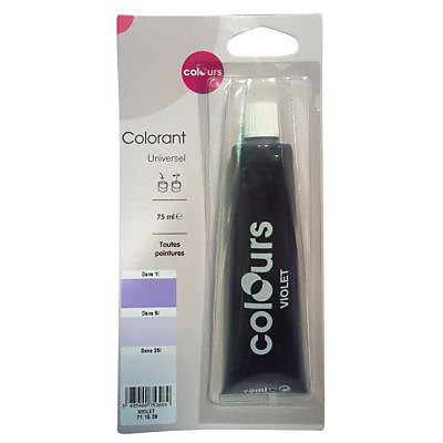 Colorant universel toutes peintures Colours violet 75ml