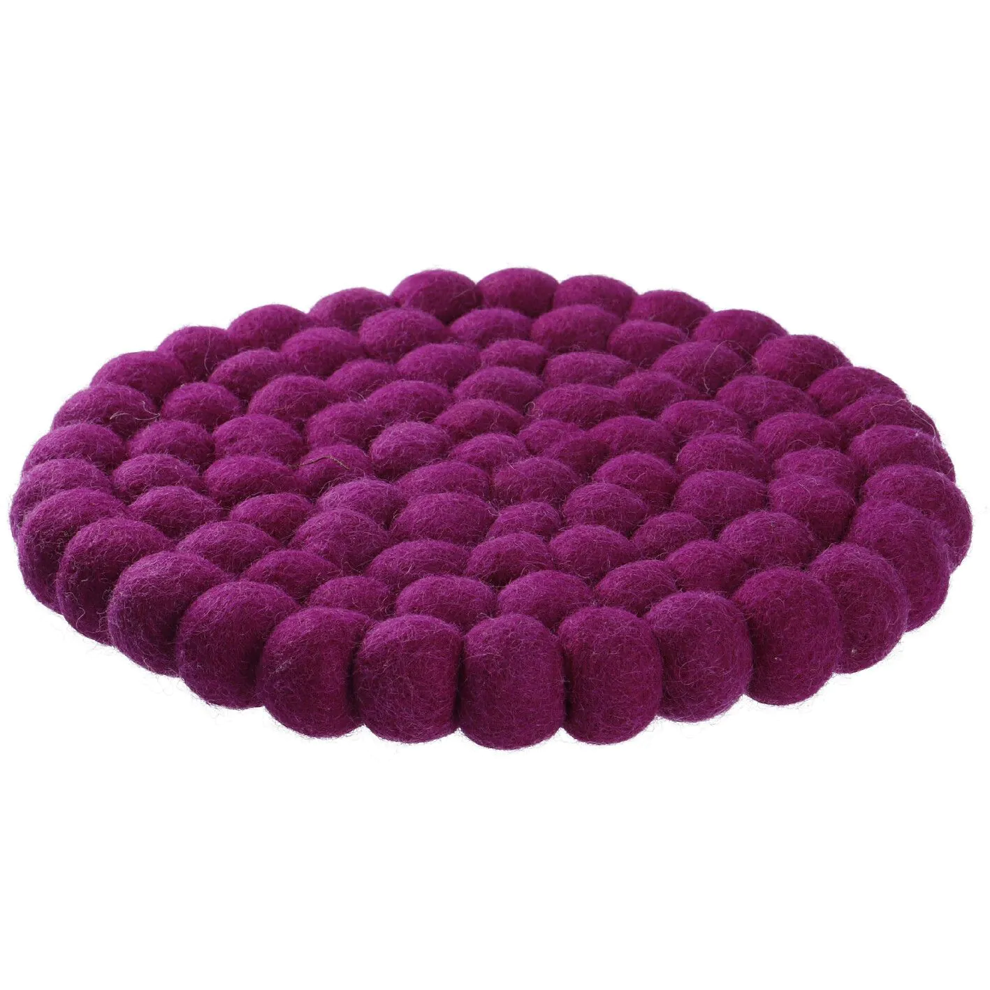 Untersetzer Filzkugeln, lila, 20 cm