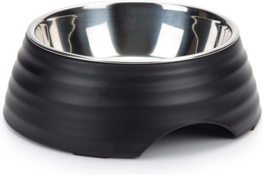 Beeztees hondenvoerbak Rimpu zwart D 17,5 H 5,5 cm 350 ml