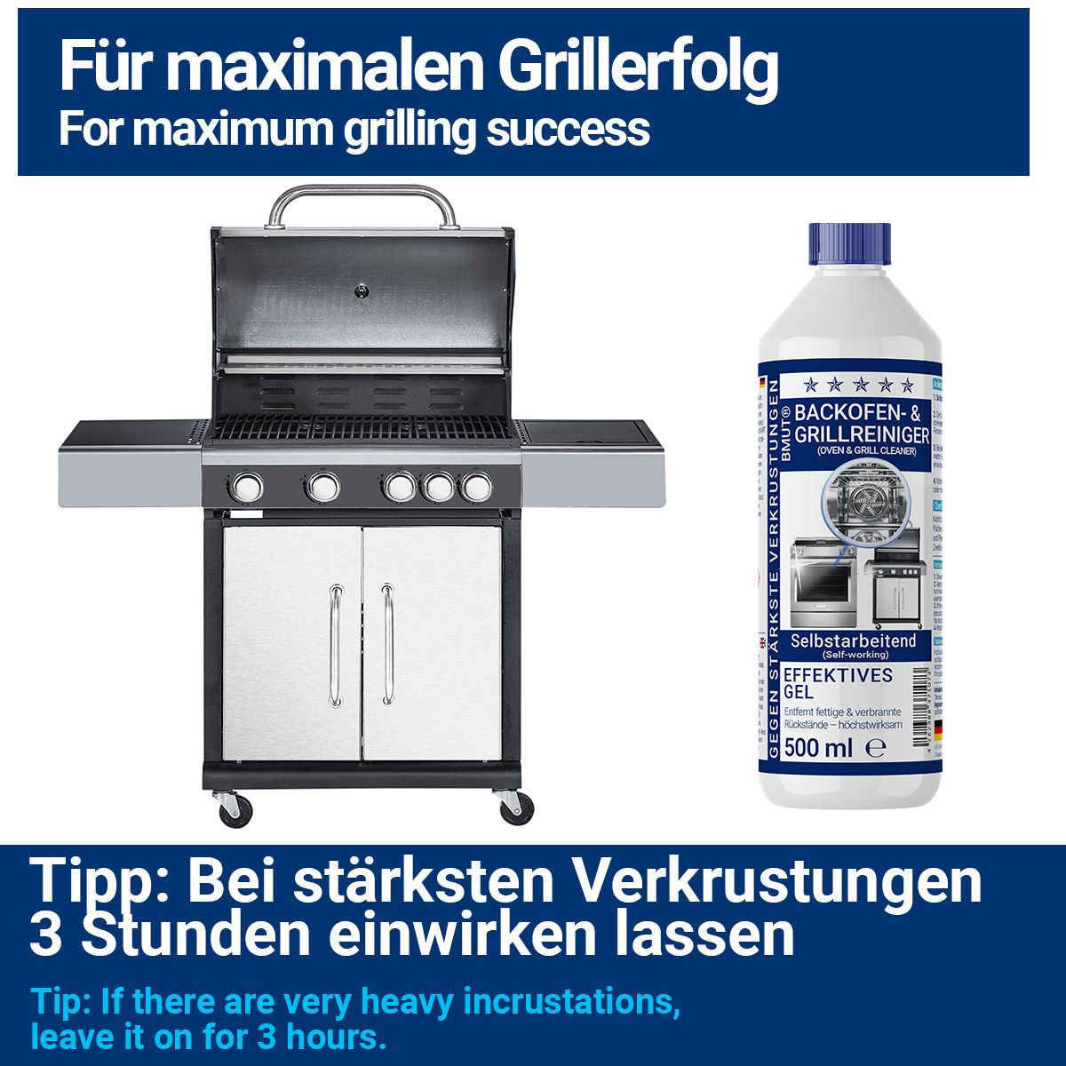 BMUT Backofenreiniger extra stark für Backofen Grill