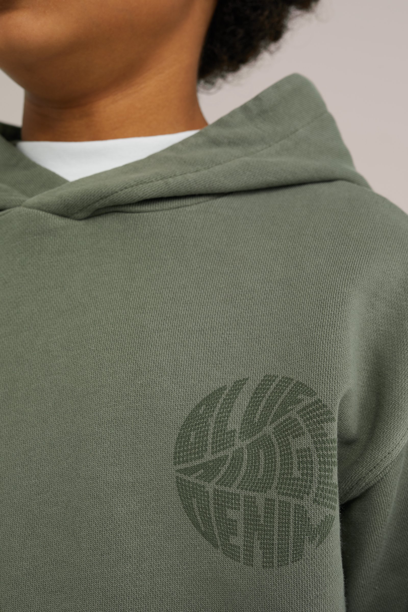 Jongens hoodie met opdruk Blue Ridge Khaki