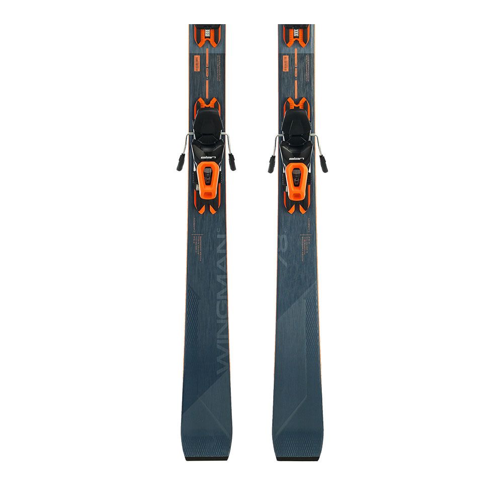 Elan WINGMAN 78 C POWERSHIFT + EL 10.0 GW - Skis all mountain + Fixations Homme blue/orange