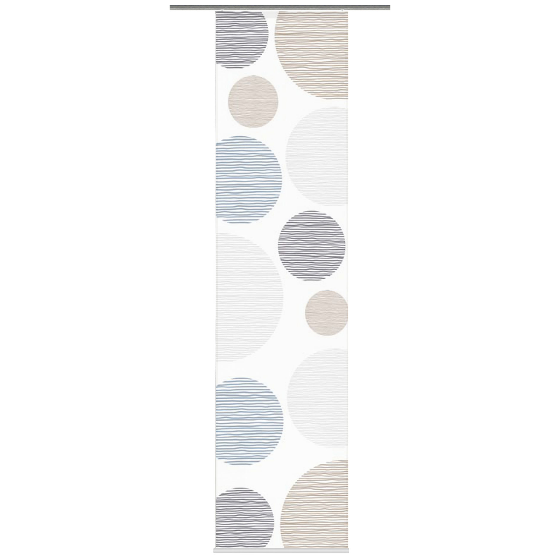 Schiebevorhang BORDEN - stein - je 60x245 cm