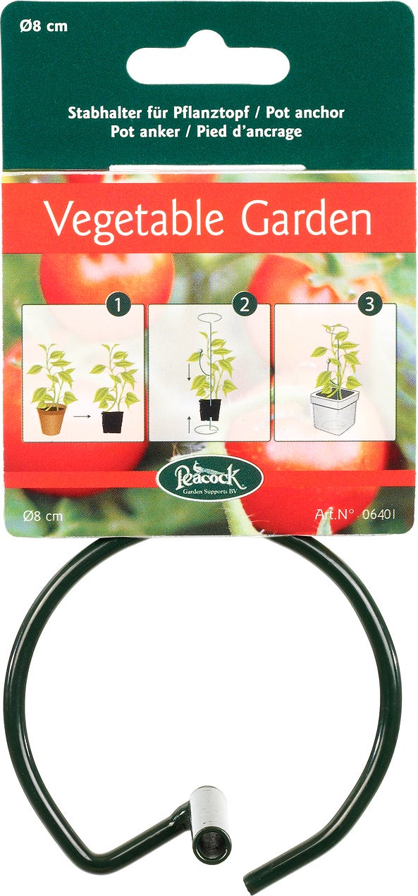Peacock pot-anker groen D 8 H 5 cm