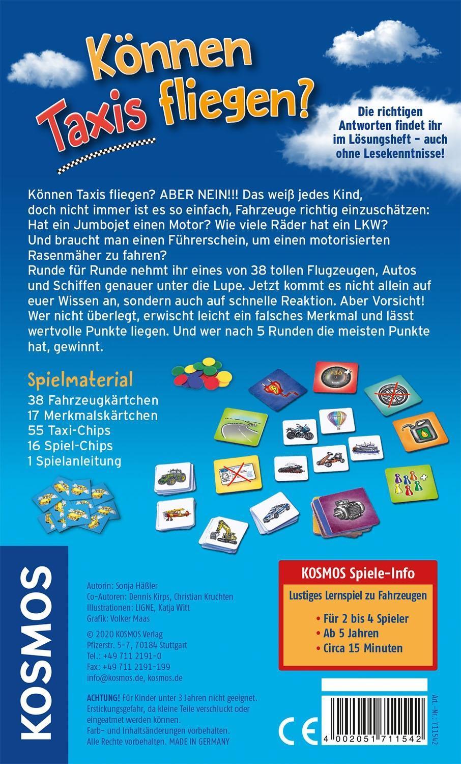 Wissensspiel KÖNNEN TAXIS FLIEGEN?