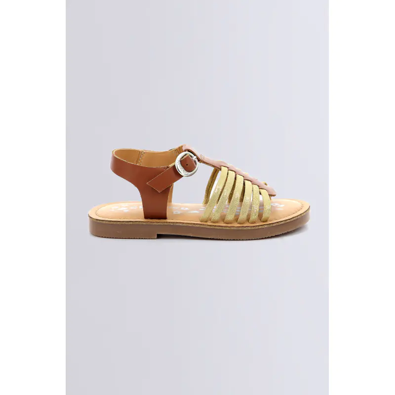 Premslim Camel or SANDALES Cuir Fille