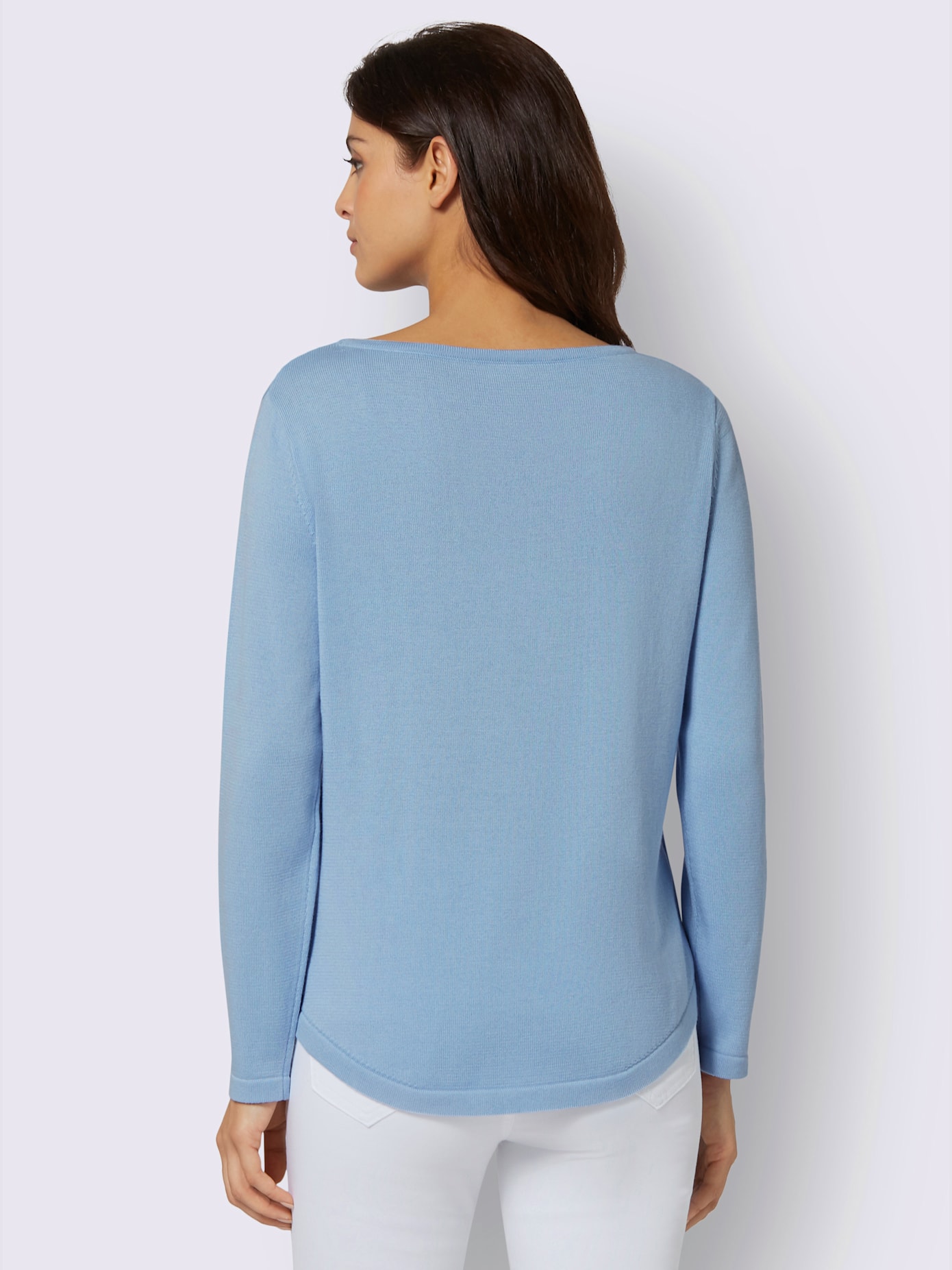 Pull femme basique élégant en coton pima
