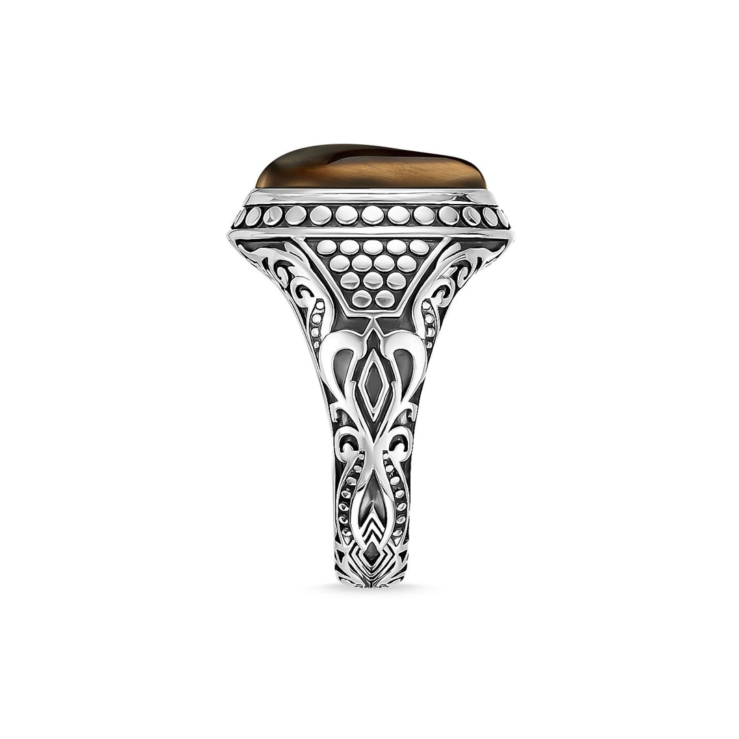 Thomas Sabo Sterling Silver Rebel at Heart Ring Braun
