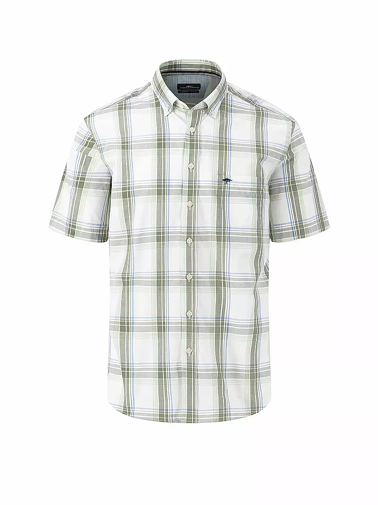 FYNCH HATTON Hemd Casual Fit olive