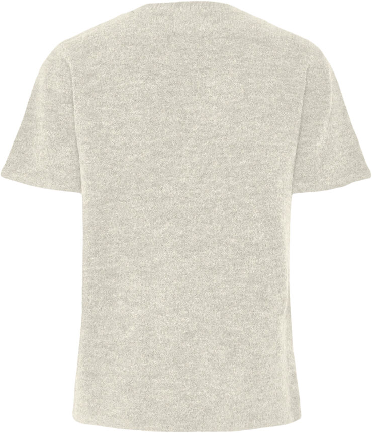 Pieces PCPIKO SS O-NECK KNIT BC Birch/melange