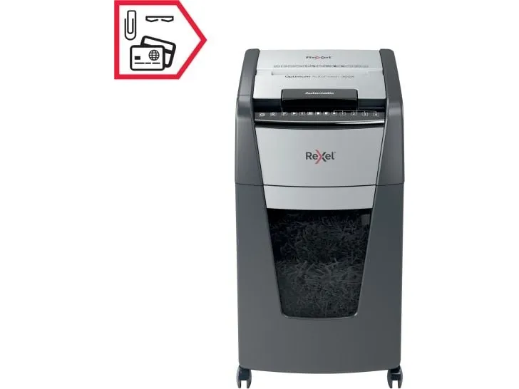 Makulator Rexel Optimum AutoFeed  300X krydsmakulering 4x25 mm (P-4)
