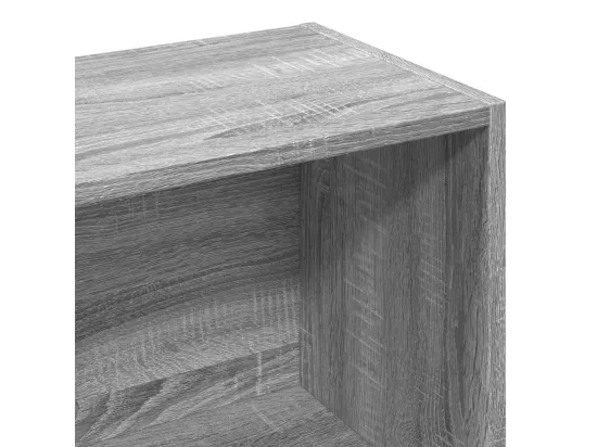 Bibliothèque sonoma gris 57x28,5x174 cm bois d'ingénierie