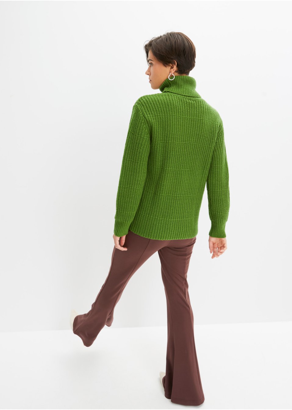 Pull en maille à col roulé