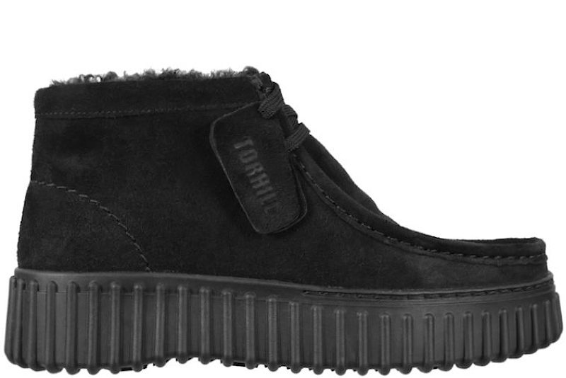 CLARKS TORHILL MOSS STØVLE I SORT RUSKIND