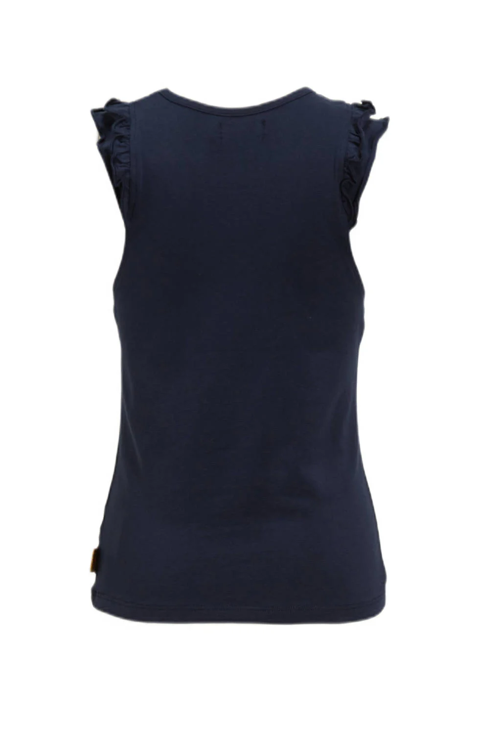 Orange Stars singlet Penelope met printopdruk navy