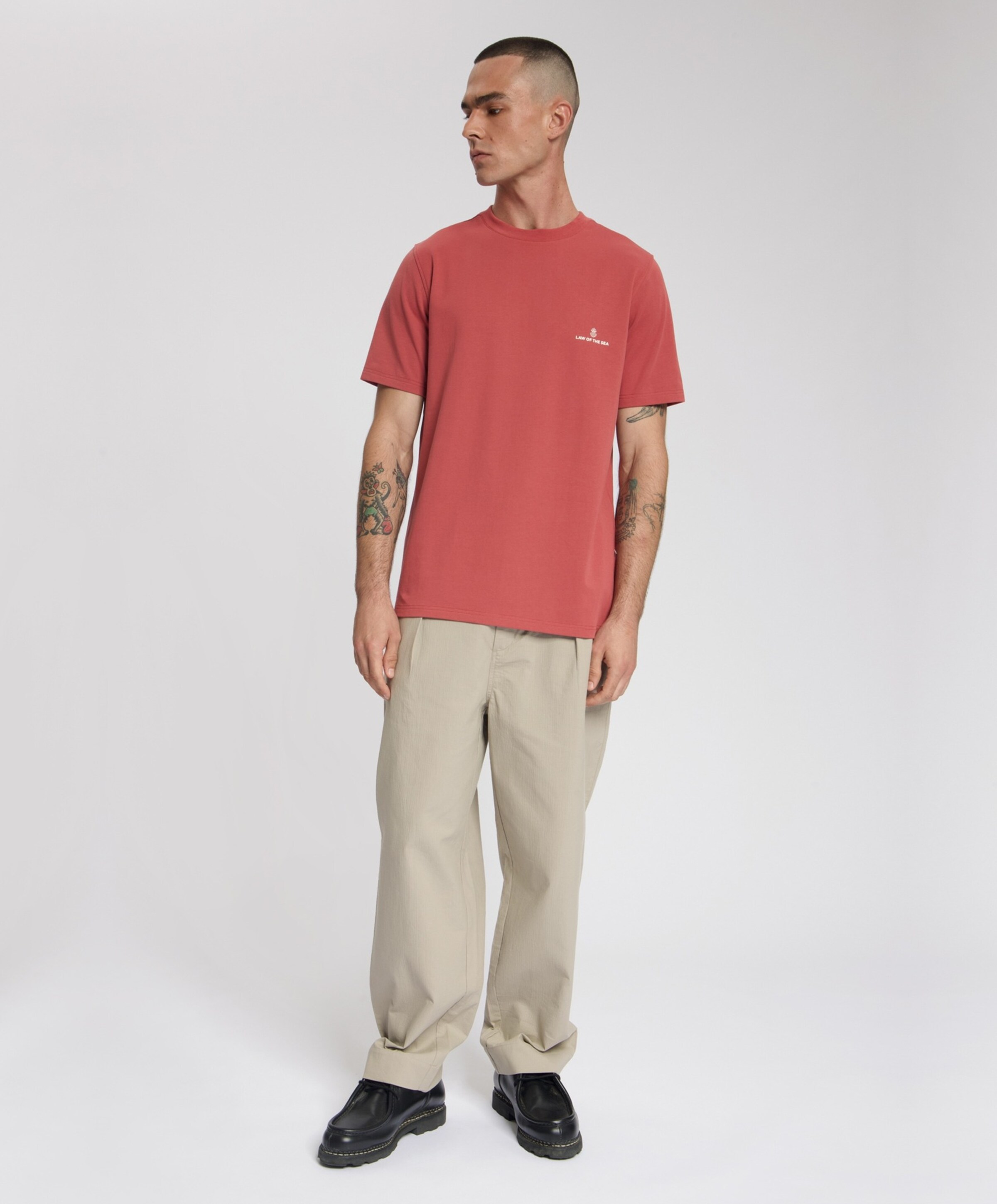 Law of the Sea Heren T-shirt rood