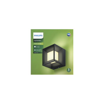 Philips wandlamp Parterre zwart
