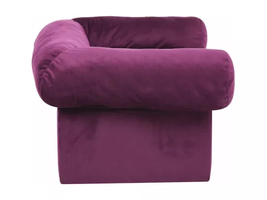 Canapé pour chien avec tiroir Bordeaux 75x50x38 cm Peluche