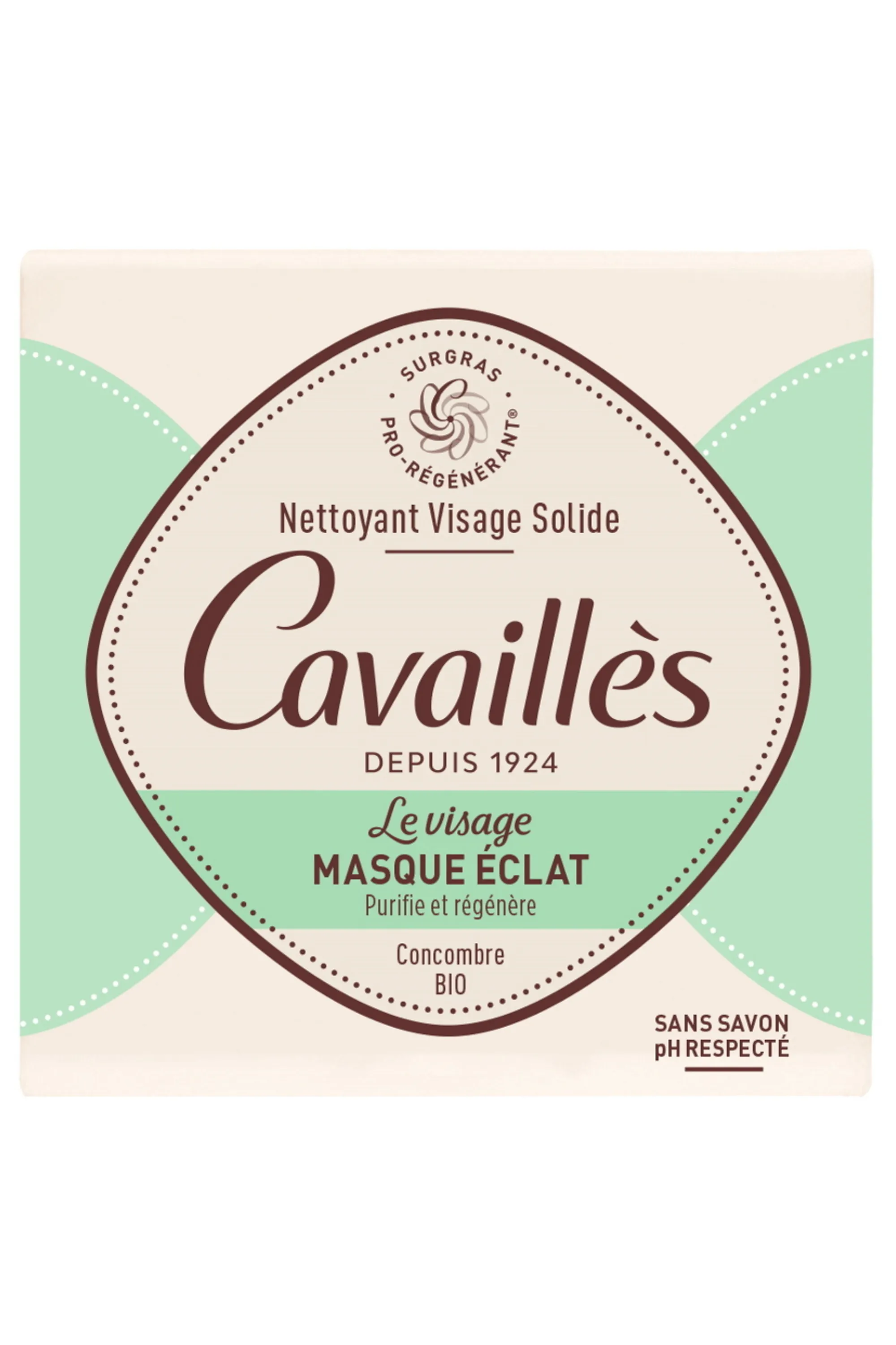 Cavaillès Nettoyant solide pour le visage masque éclat