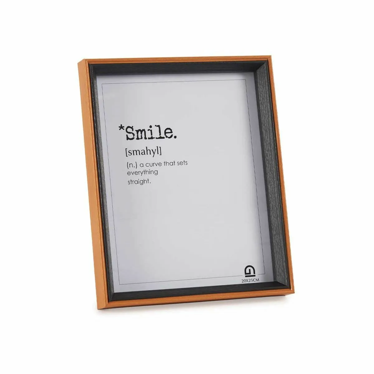 Gift Decor Cadre photo Verre Noir Marron (6 Unités)