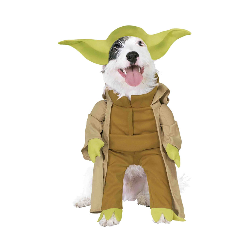 Fantasia de luxo do Yoda de Star Wars para cães