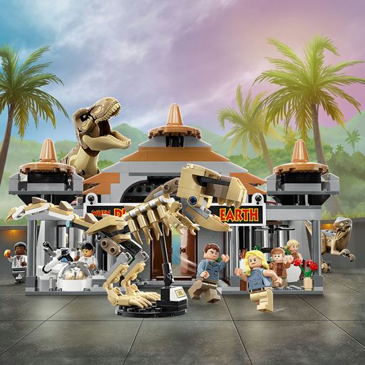 LEGO Jurassic World Besøgscenter: T.Rex- Og Raptor-Angreb - 76961