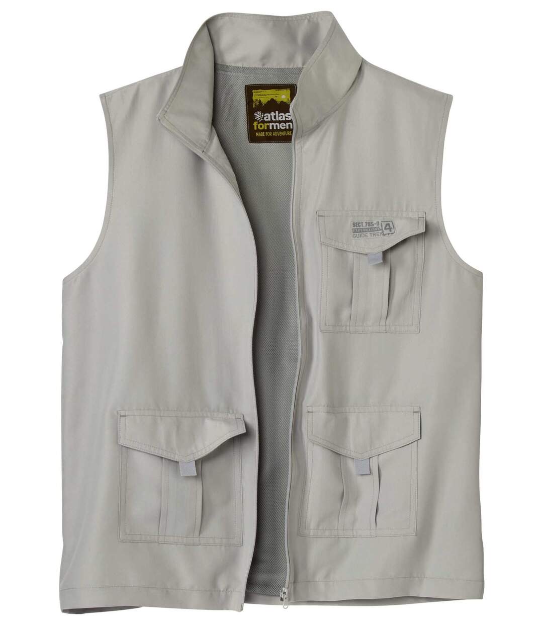 Gilet Reporter Zippé Sans Manches