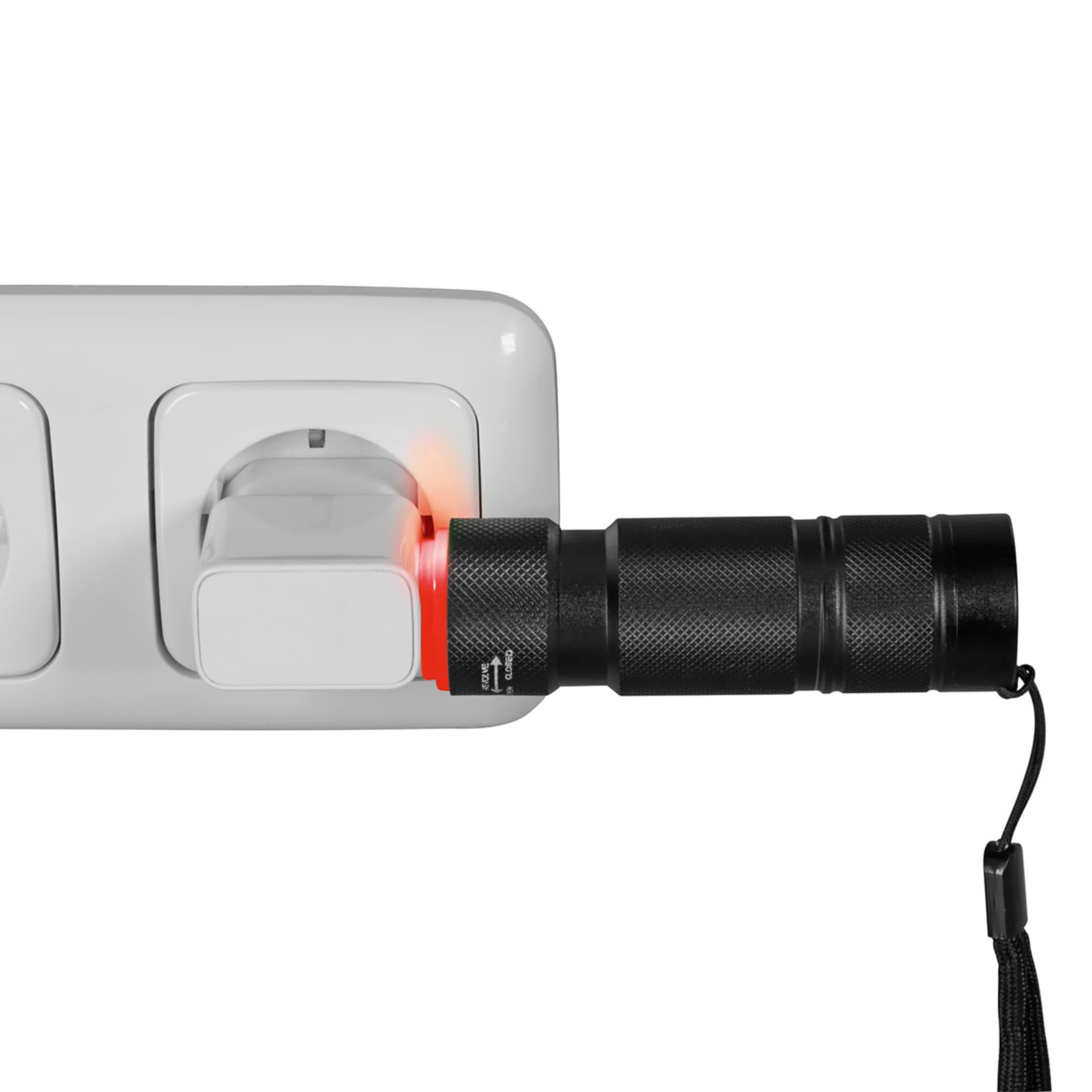 MAXXMEE Power-Taschenlampe 3,7V schwarz 1800mAh