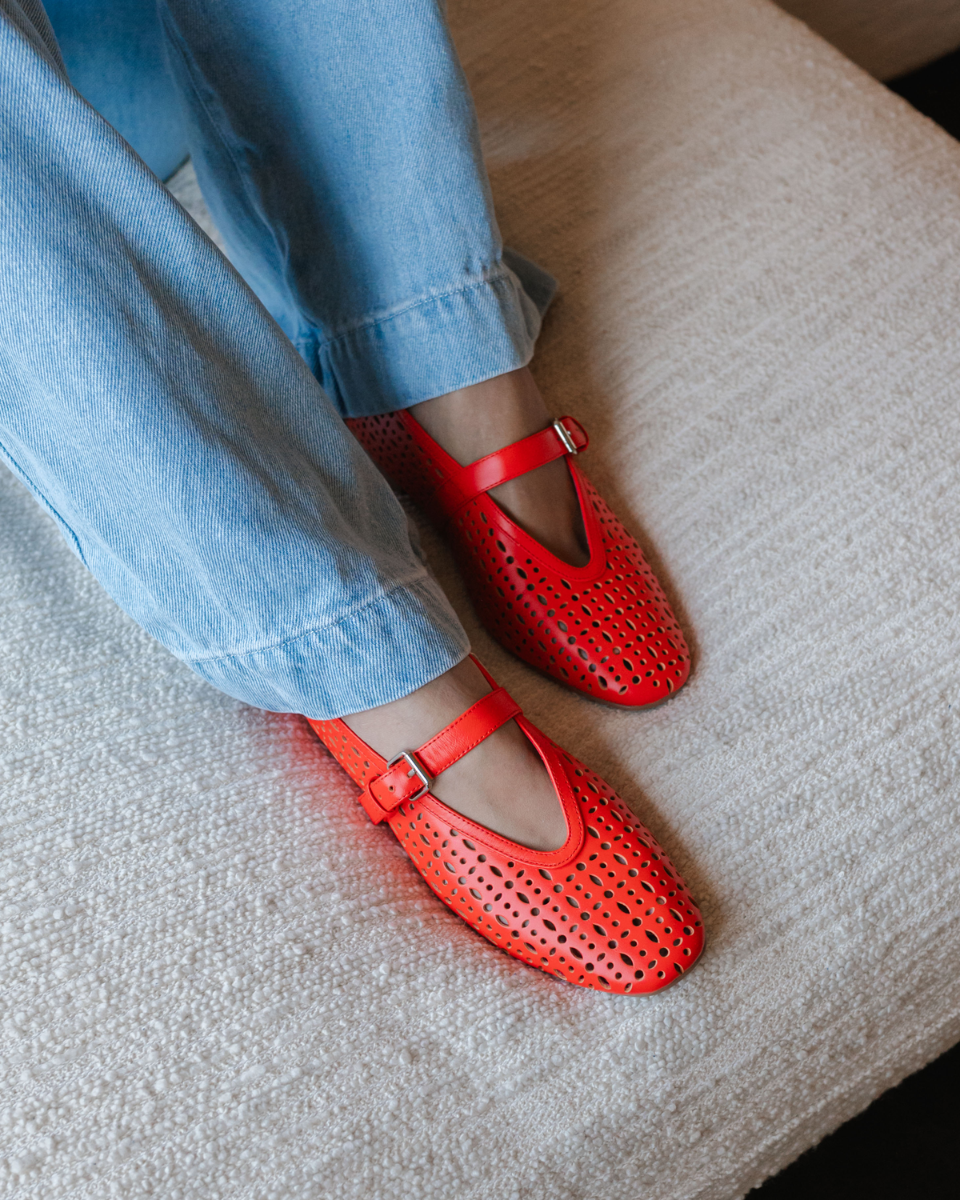 Bibi Lou Maia Rood Damesballerina's