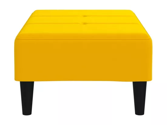 Repose-pied Jaune 78x56x32 cm Velours