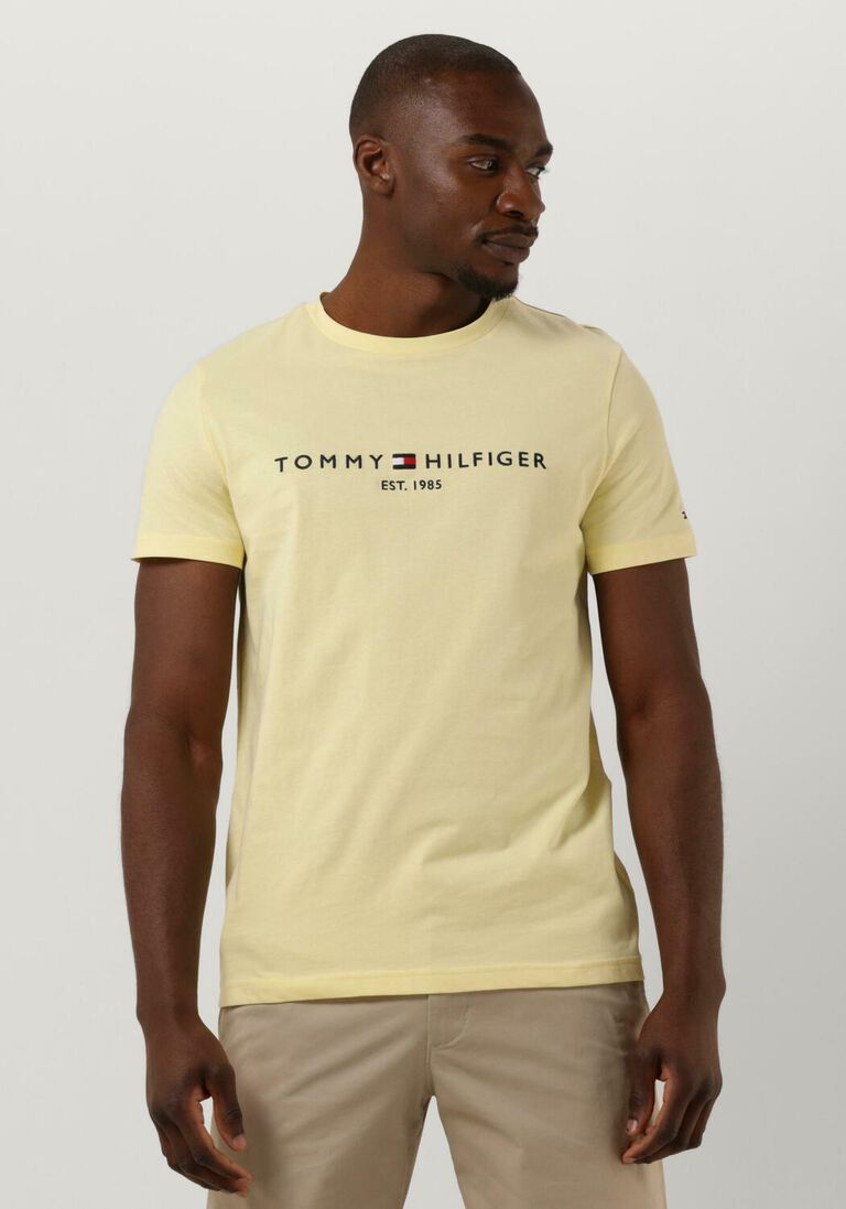 TOMMY HILFIGER gele tommy hilfiger t-shirt tommy logo tee