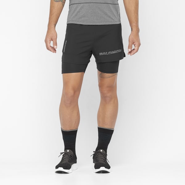 Short trail SALOMON CROSS 2IN1 SHORTS M DEEP BLACK