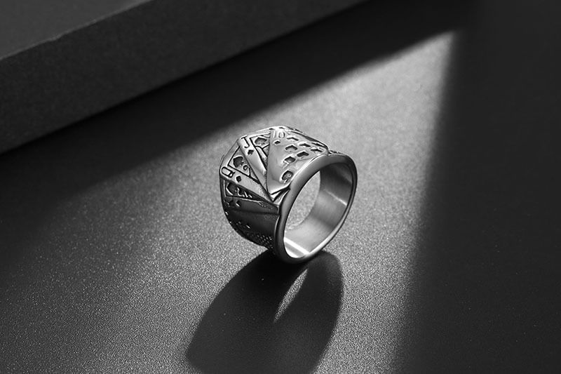 Prushia - Pokerring van roestvrij staal