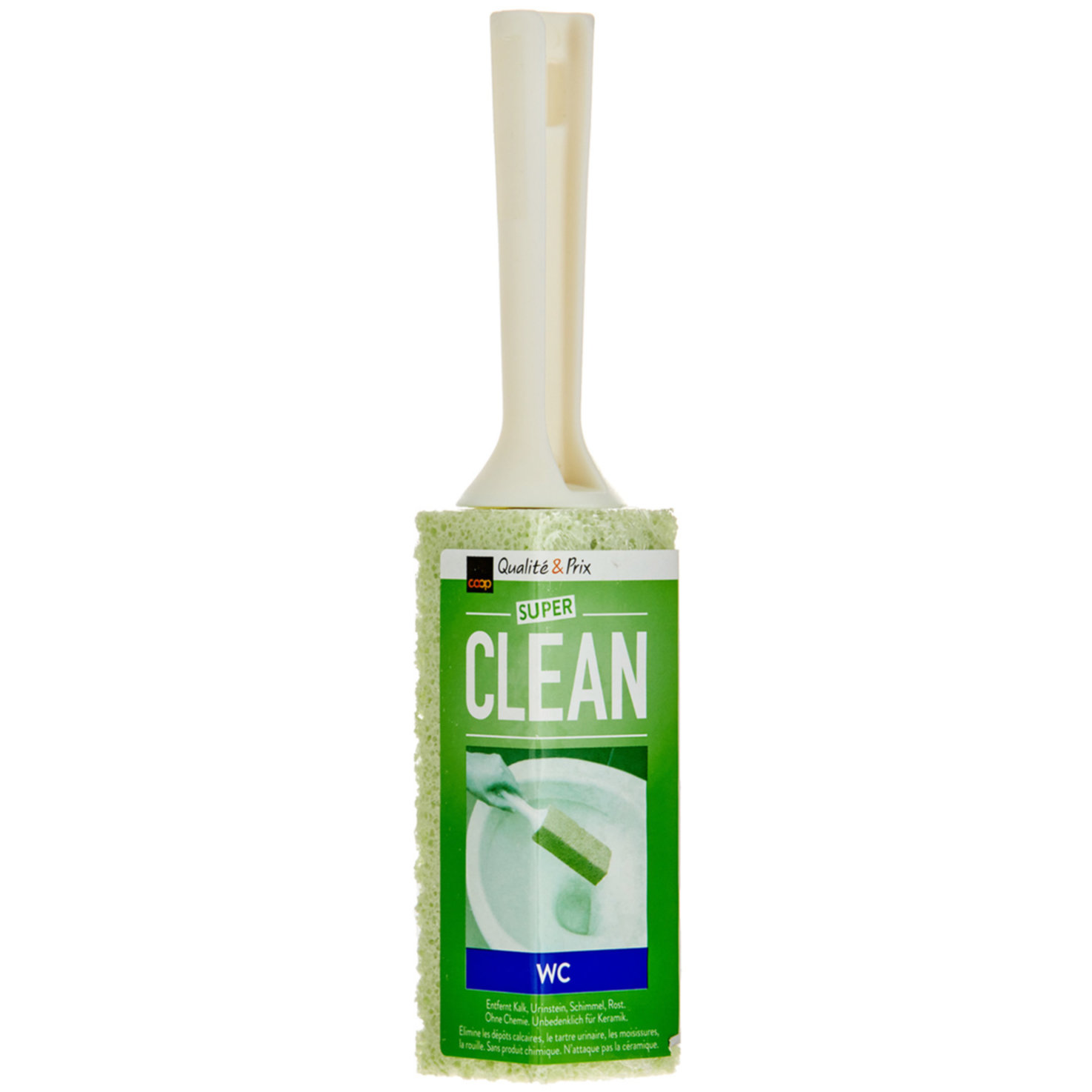 Super Clean Cleaning Block WC green mit Griff, 1 Stück