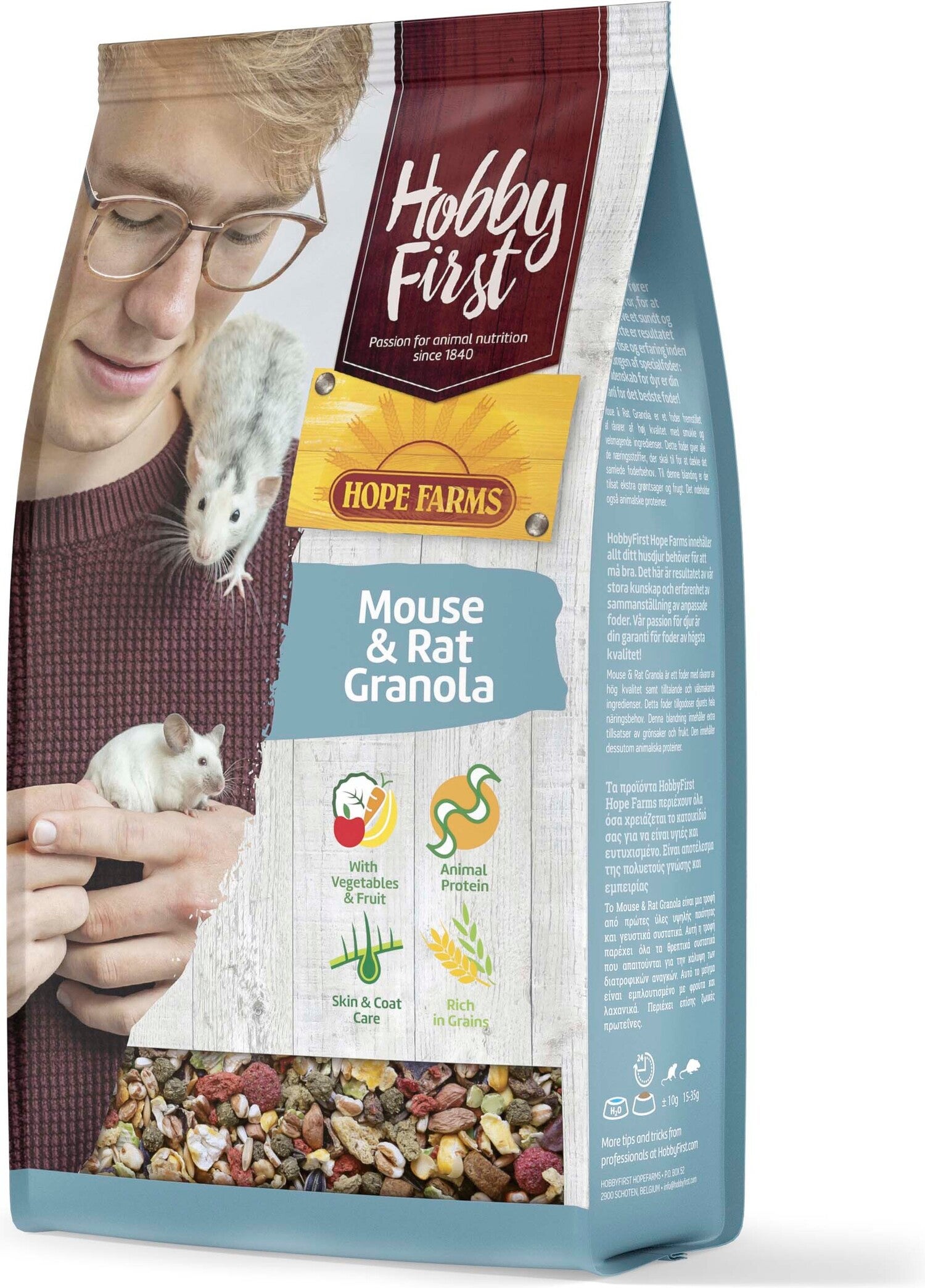 HobbyFirst Hope Farms muis en rat Granola 800 g
