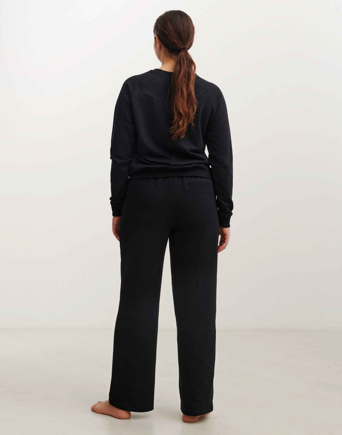 Broek van katoen voor dames in Zwart