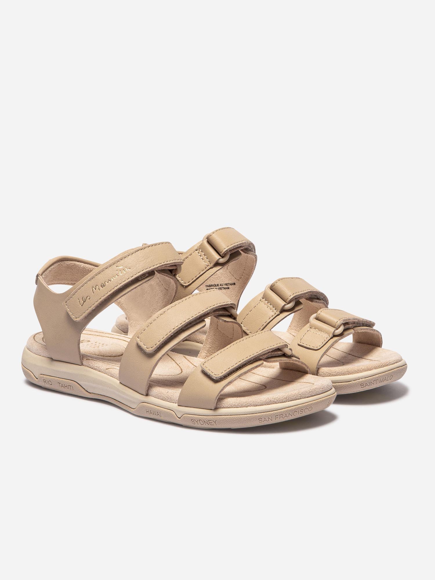 Sandales Femme Confort Scratch Beige