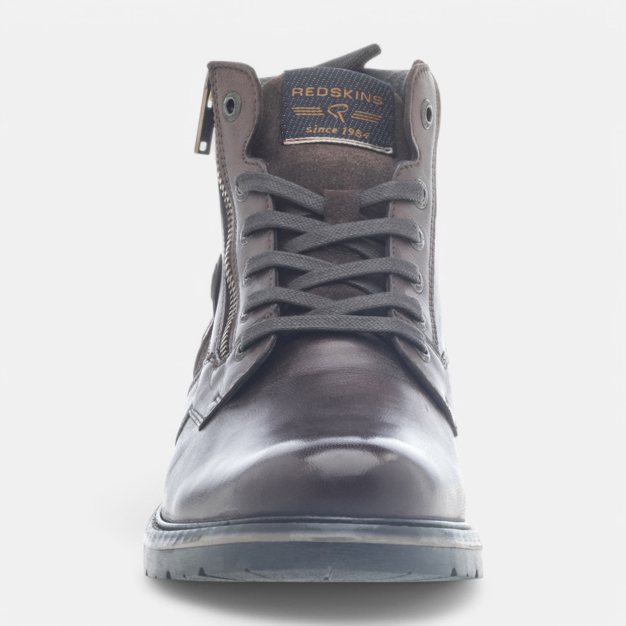 Boots Homme en cuir marron