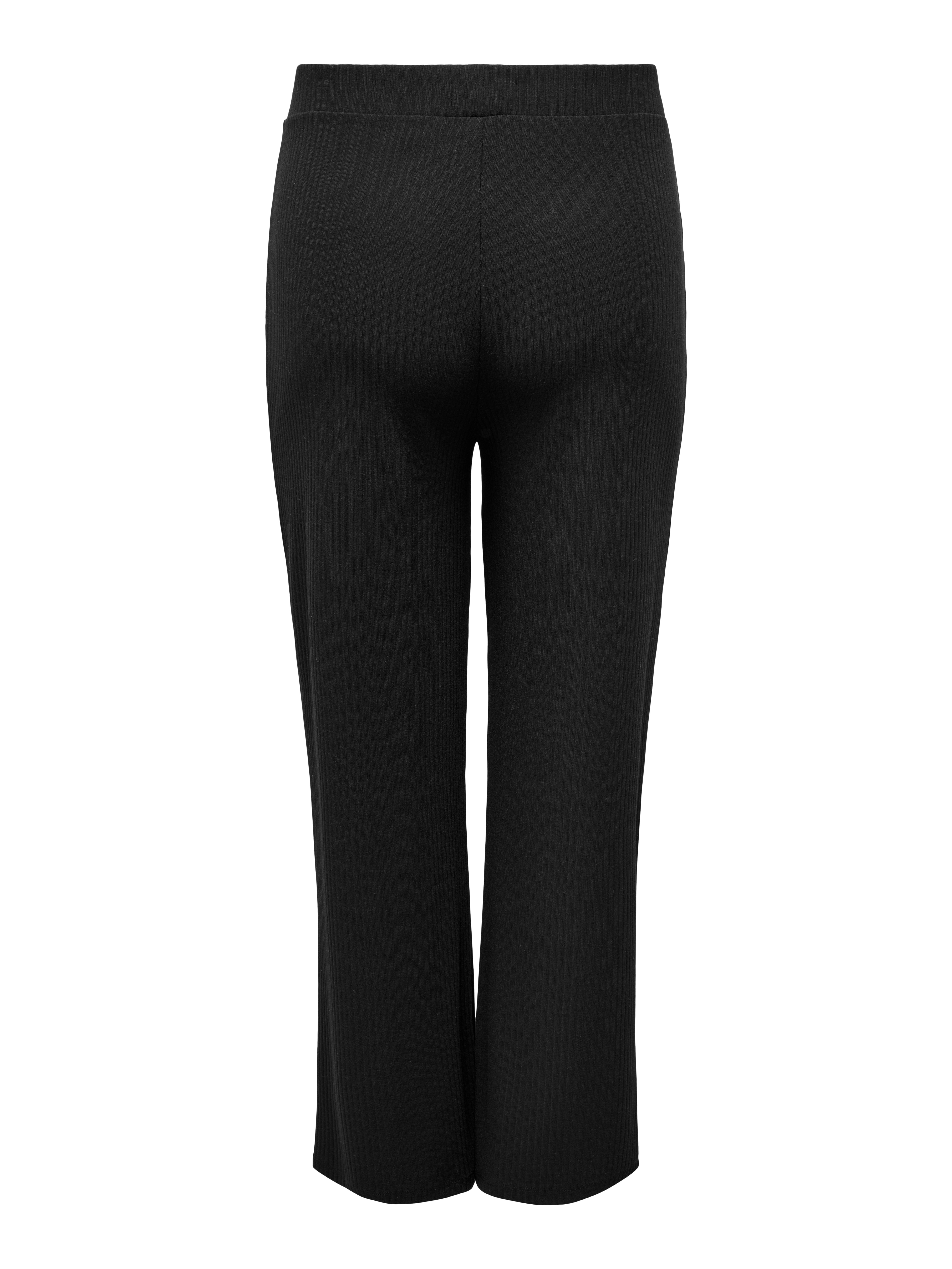 CAREMMA Normal geschnitten Hose mit weitem Beinschnitt Black