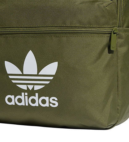 adidas Originals Rygs?k - Adicolor - Army Grøn m. Hvid