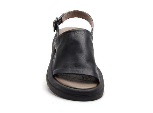 Lune et l autre nu pieds plats femme emma noir