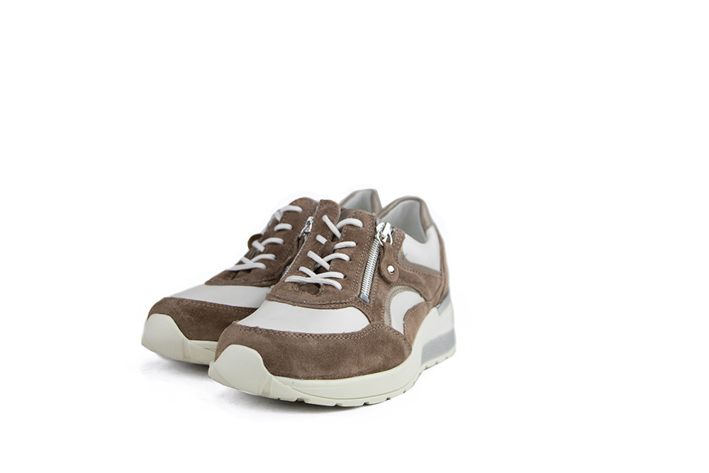 Waldlaufer Sneaker Clara Nougat Offwhite Fango