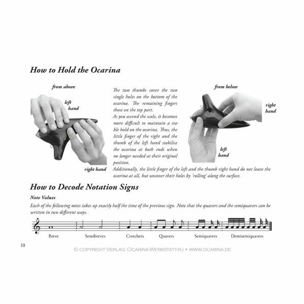 Thomann 10H Concert Ocarina C1 long